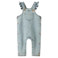 Darlee Denim Hängselbyxor- Medium Blue Denim