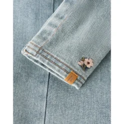 Darlee Denim Hängselbyxor- Medium Blue Denim