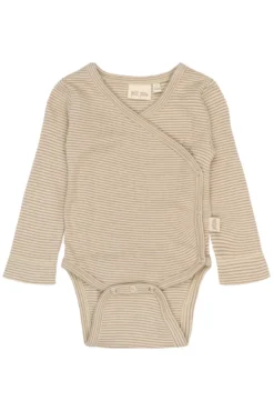 Dian Långärmad Body - Pure Cashmere/Dark Off White