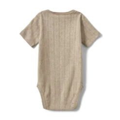 Dicte Kortärmad Body - Beige