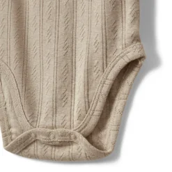 Dicte Kortärmad Body - Beige