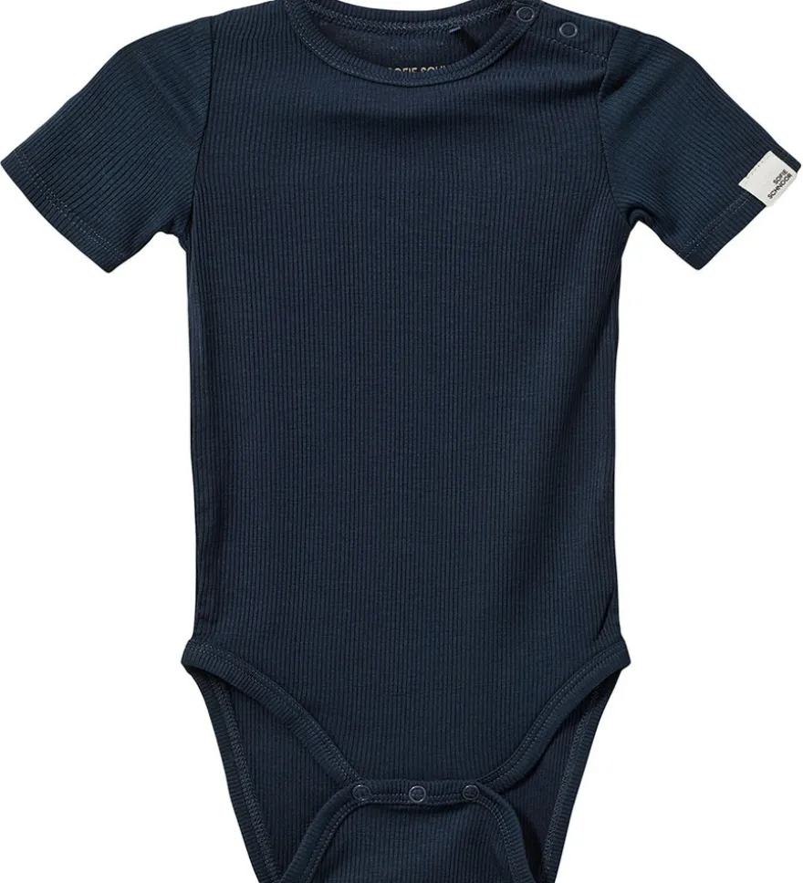 Dicte Kortärmad Body - Navy Blue