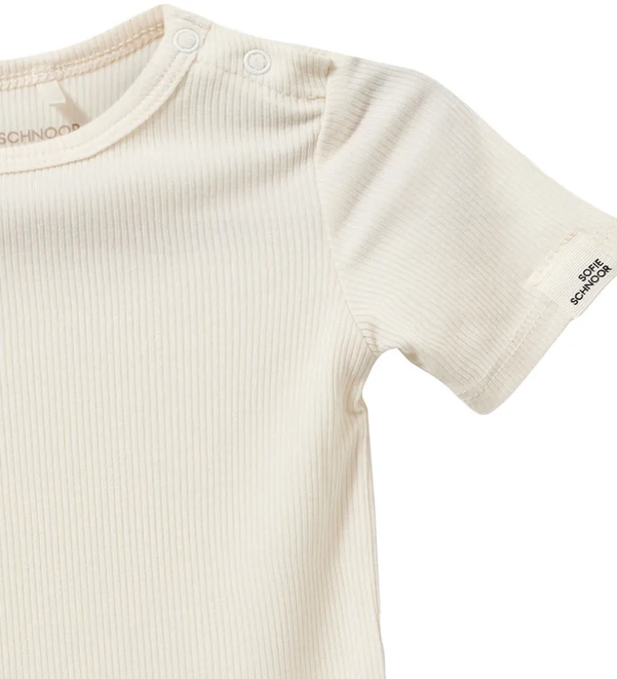 Dicte Kortärmad Body - Off White