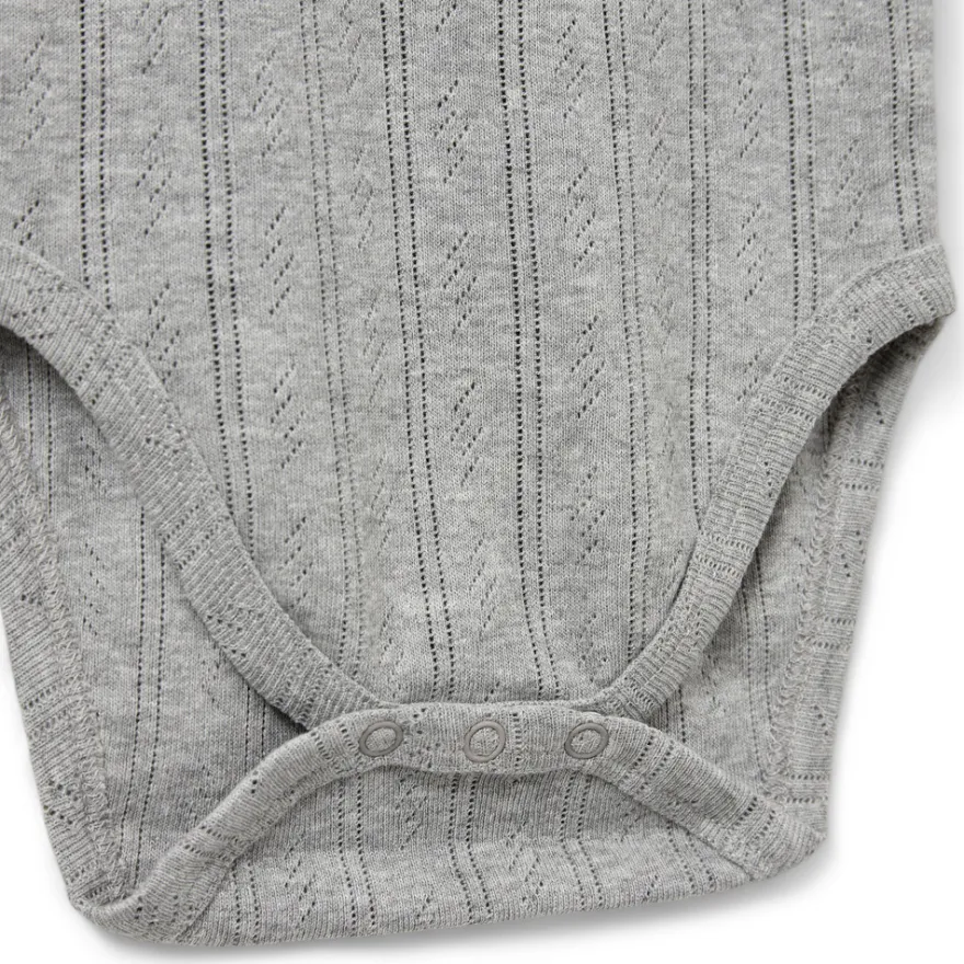 Dicte Långärmad Body - Grey mel