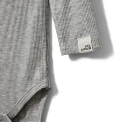 Dicte Långärmad Body - Grey Melange