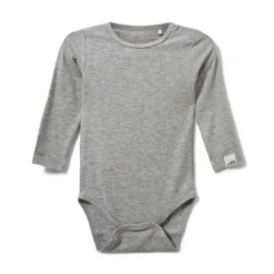 Dicte Långärmad Body - Grey Melange
