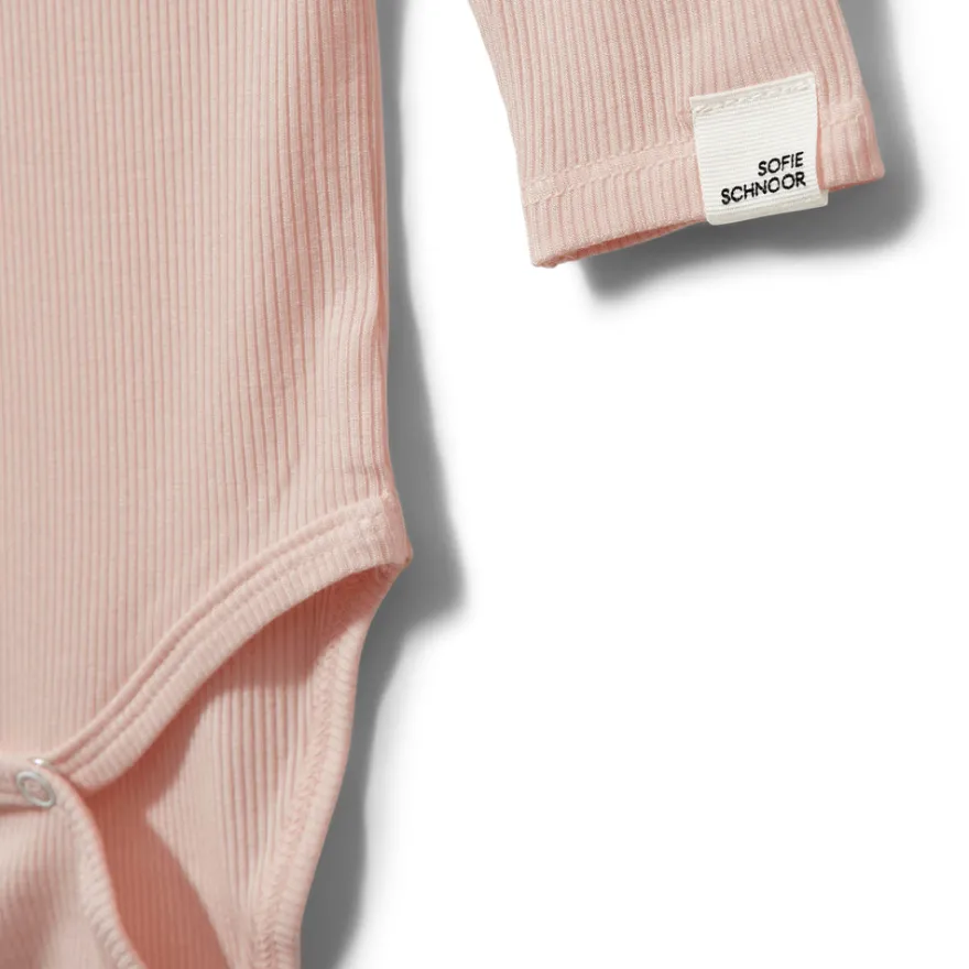 Dicte Långärmad Body - Light Rose