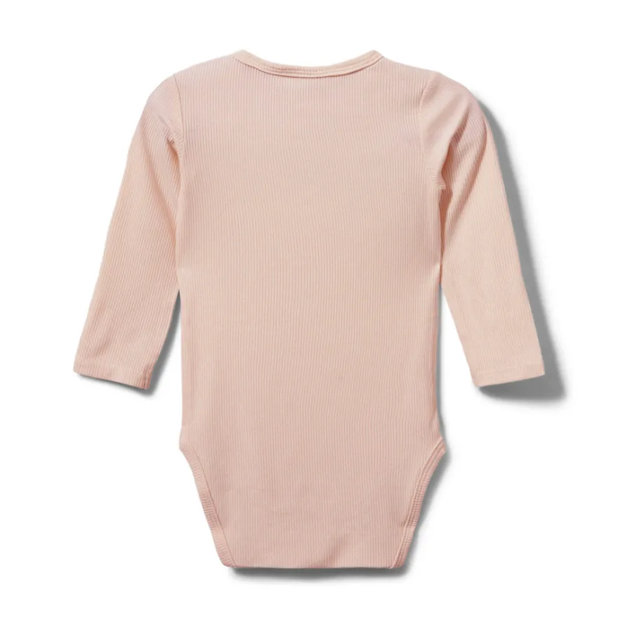 Dicte Långärmad Body - Light Rose