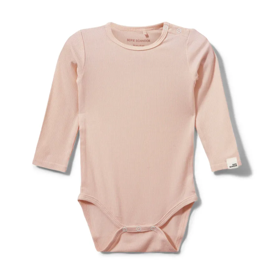 Dicte Långärmad Body - Light Rose