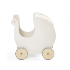 Dockvagn i Trä Classic White