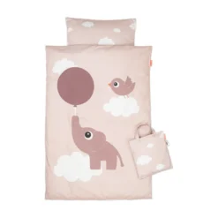 Done By Deer Baby Påslakanset 70x100 cm - Elphee Powder