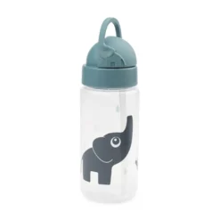 Done By Deer Flaska Med Sugrör 350 ml. - Blue