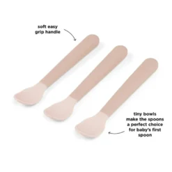 Done By Deer Foodie Easy-Grip Babysked 3-pack - Rosa