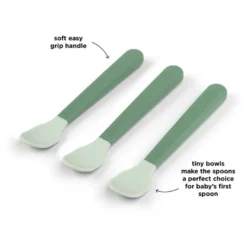 Done By Deer Foodie Easy-Grip Babysked 3-pack - Grön