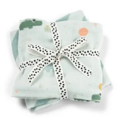 Done By Deer Muslinfilt 2-pack - Celebration Blå