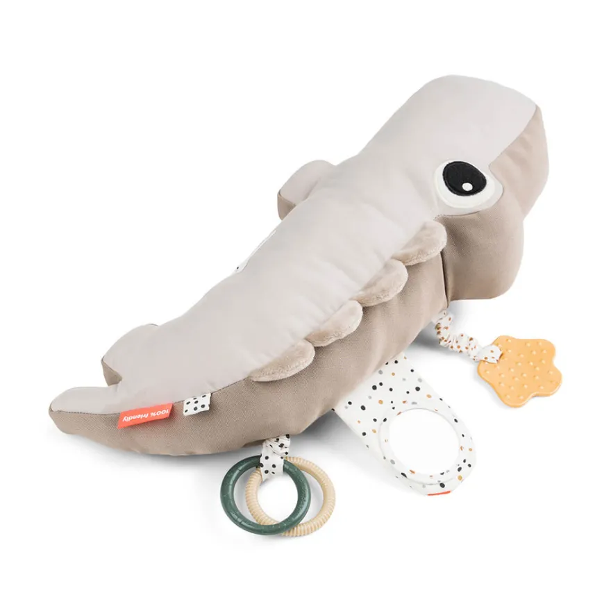 Done By Deer Tummy Time Aktivitetsleksak Croco - Sand