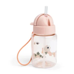Done By Deer Vattenflaska Med Sugrör - Tiny Farm Pudder 208 ML