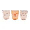 Done By Deer Yummy Mini Glas 3 -pack - Happy Clouds Papaya