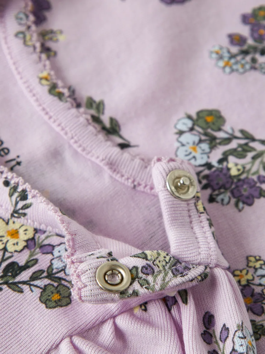 Doritta Långärmad Body - Lavender Fog