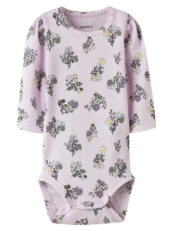 Doritta Långärmad Body - Lavender Fog