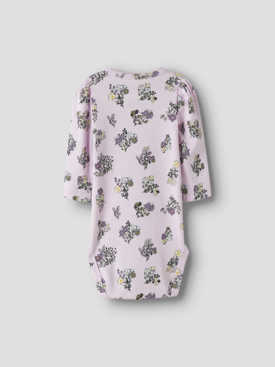 Doritta Långärmad Body - Lavender Fog