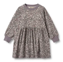 Dorthea Jersey Klänning - Purple stone flowers