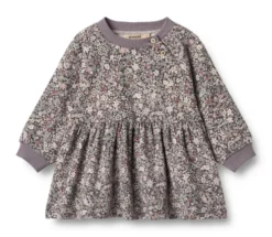 Dorthea Jersey Klänning- Purple stone flowers