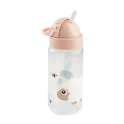 Dricksflaska med sugrör Tiny Farm Powder 350 ml