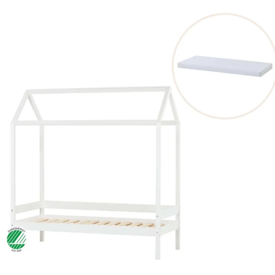 ECO Comfort Hussäng med madrass - 70x160 cm. - vit