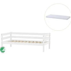 ECO Comfort Juniorsäng med madrass - 70x160 cm. - vit