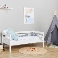 ECO Comfort Juniorsäng med madrass - 70x160 cm. - vit