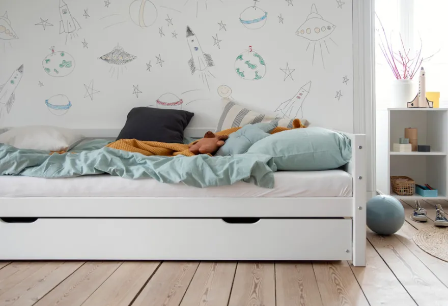 ECO Dream bäddsoffa 90x200 cm. - Vit