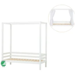 ECO Dream Himmesäng vit, med himmel