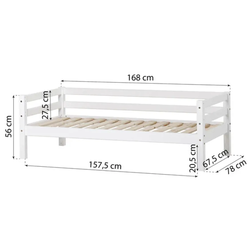 ECO Dream Juniorsäng hvid 70x160 cm. - vit