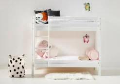 ECO Dream våningssäng vit, med lådsats