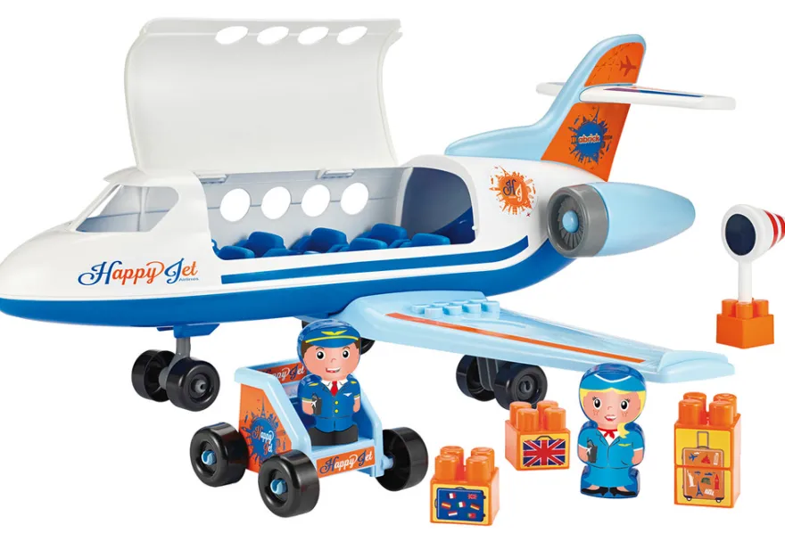 Ecoiffier Flygplan med Figurer & Tilllbehör