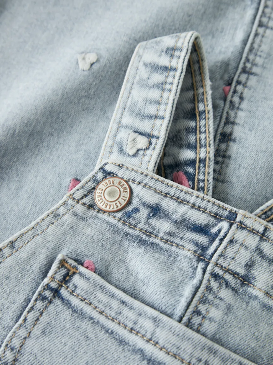 Elina Denim Spencer - Light blue bleached denim