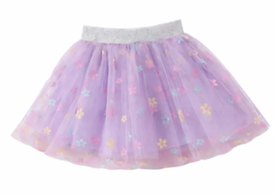 Ella & Monster Tyllkjol m. Blommor – Lila