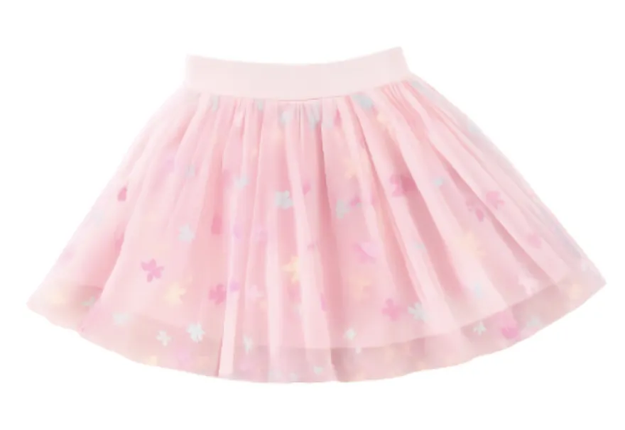 Ella & Monster Tyllkjol m. Blommor – Rosa
