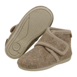 En Fant Inneskor Ulltofflor - Walnut Melange