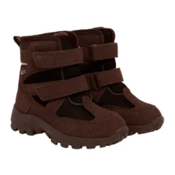 En Fant Vinterkängor M. Kardborrband TEX - Chocolate Brown