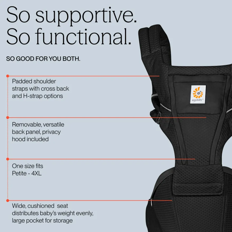 Ergobaby Alta Höftstöd - Onyx Black