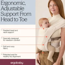 Ergobaby Embrace Soft Air Mesh Bärsele - Cream