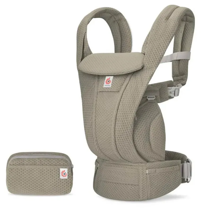 Ergobaby Omni Deluxe Bärsele Mesh - Soft Olive