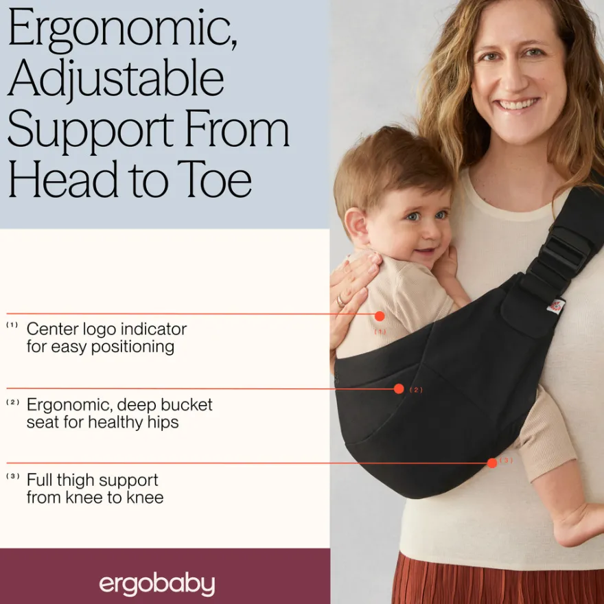 Ergobaby Upsie Sling Bärsele - Onyx Black