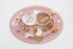 Ezpz Silikontallrik Med Underlägg - Blush