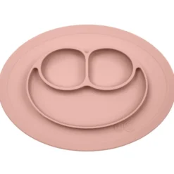 Ezpz Silikontallrik Med Underlägg - Blush