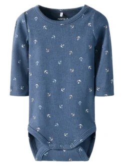 Fanchor Långärmad Body - Vintage Indigo
