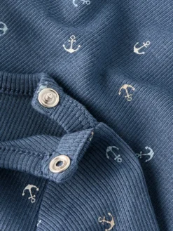 Fanchor Långärmad Body - Vintage Indigo