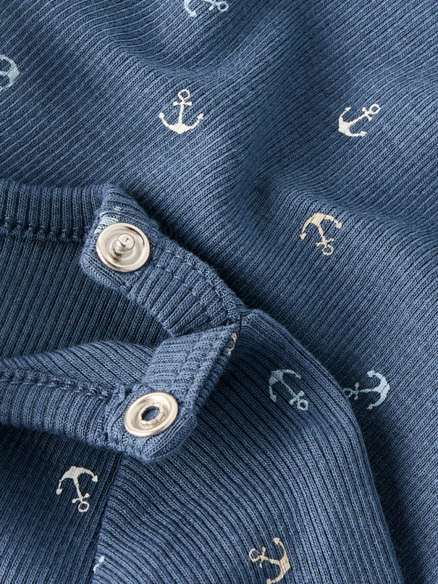 Fanchor Långärmad Body - Vintage Indigo